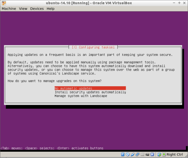 Ubuntu Server 14.10 install